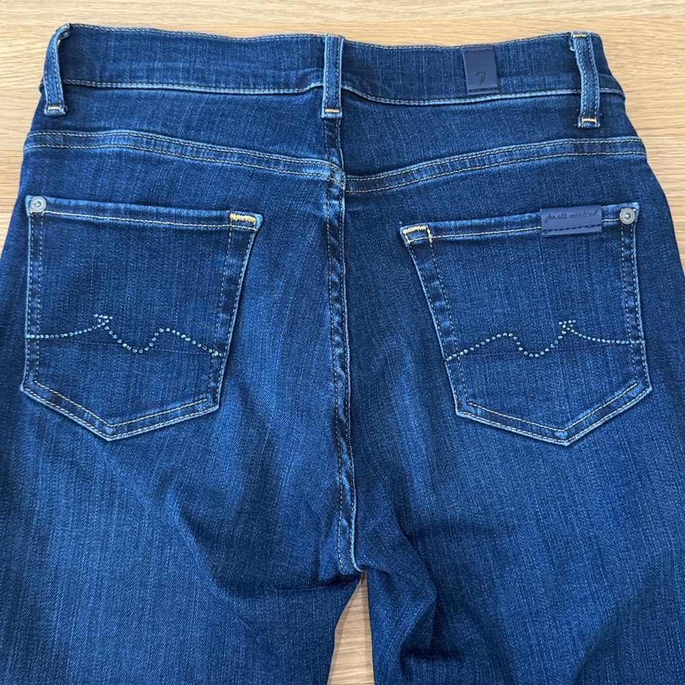 7 for all Mankind bootcut slim illusion opulent with embellished crystals